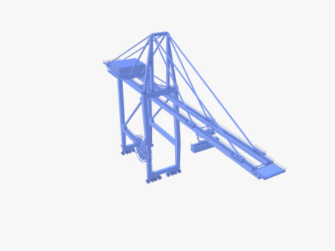 Guindaste Portu&aacute;rio V2 Modelo 3D