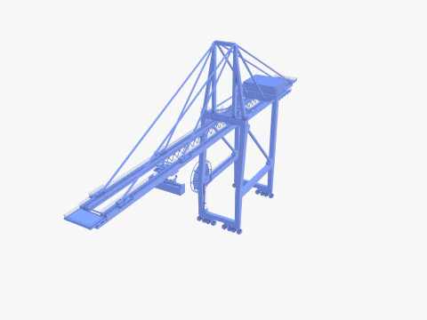 Guindaste Portu&aacute;rio V2 Modelo 3D