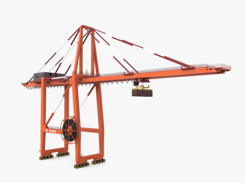 Port Crane V3 3Dモデル