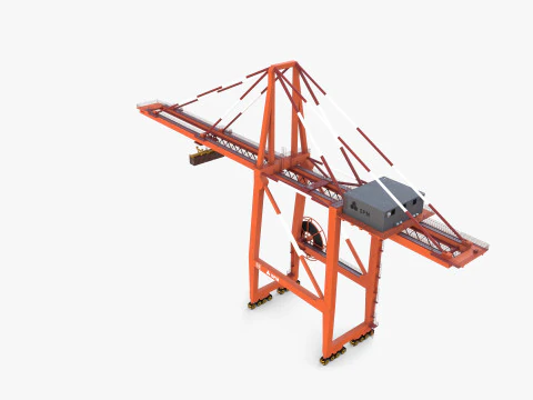 Port Crane V3 3D Model