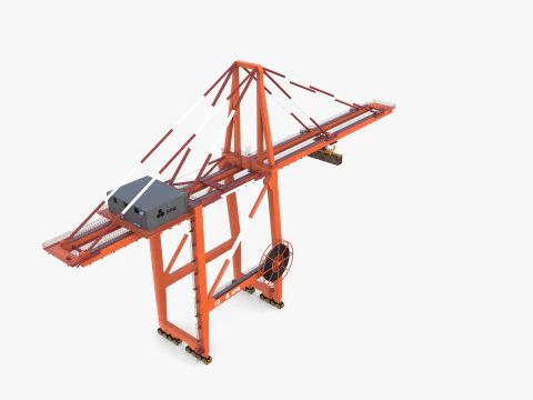 Port Crane V3 3D Model