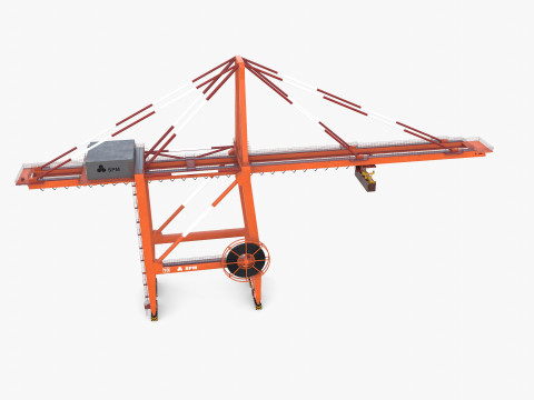 Port Crane V3 3D 模型