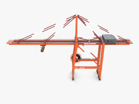 Port Crane V3 3D 模型