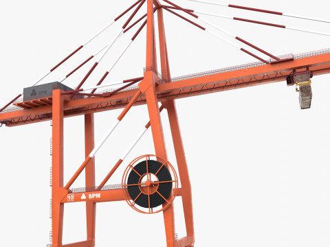 Port Crane V3 3D 模型