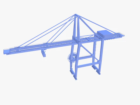 Port Crane V3 3D Model