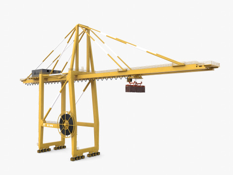 Port Crane V4 3D Model