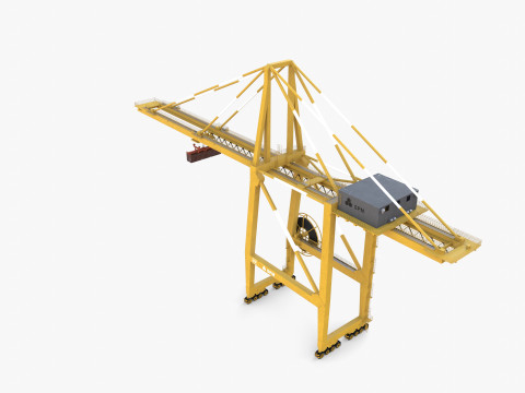 Port Crane V4 3D Model