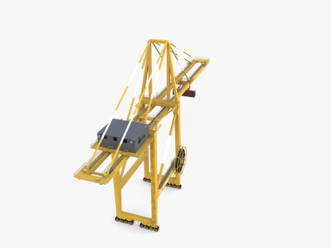 Port Crane V4 3D Model