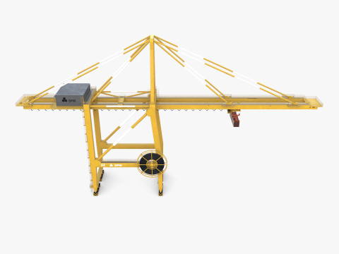 Port Crane V4 3D Model