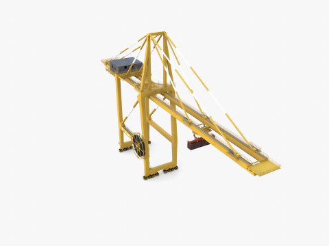 Port Crane V4 3D Model