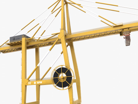 Port Crane V4 3D Model