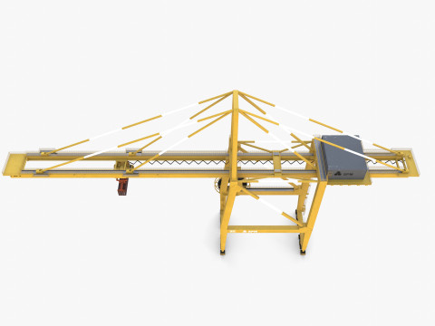 Port Crane V4 3D Model