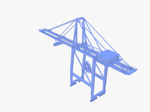 Port Crane V4 3D Model