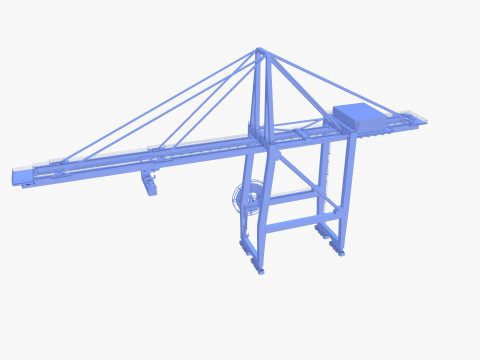 Port Crane V4 3D Model