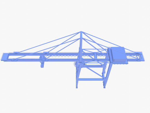 Port Crane V4 3D Model