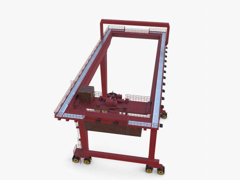 Rail Mounted Gantry Crane V1 3Dモデル