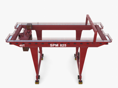 Rail Mounted Gantry Crane V1 3Dモデル