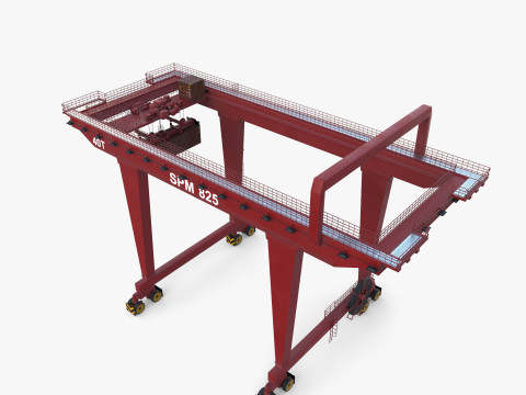 Rail Mounted Gantry Crane V1 3Dモデル