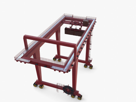 Rail Mounted Gantry Crane V1 3Dモデル