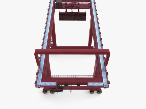 Rail Mounted Gantry Crane V1 3Dモデル
