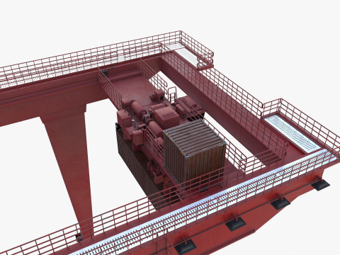 Rail Mounted Gantry Crane V1 3Dモデル