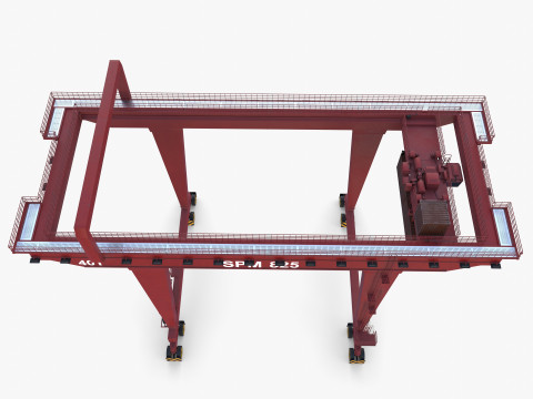 Rail Mounted Gantry Crane V1 3Dモデル