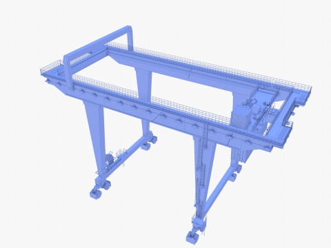 Rail Mounted Gantry Crane V1 3Dモデル