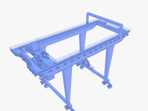 Rail Mounted Gantry Crane V1 3Dモデル