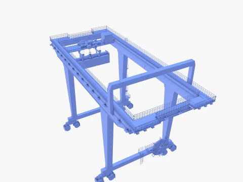 Rail Mounted Gantry Crane V1 3D Model