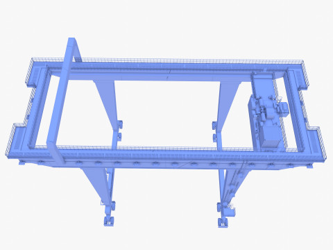 Rail Mounted Gantry Crane V1 3Dモデル