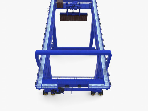 Rail Mounted Gantry Crane V2 3Dモデル