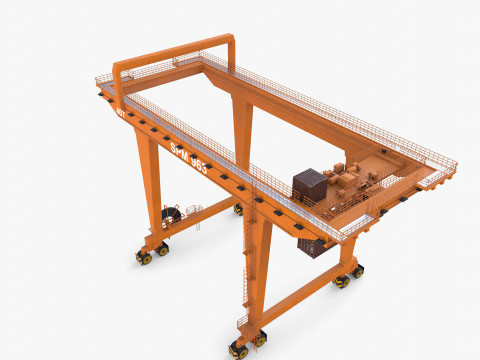 Rail Mounted Gantry Crane V3 Model 3D