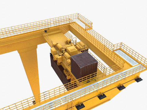Rail Mounted Gantry Crane V4 Model 3D