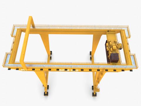 Rail Mounted Gantry Crane V4 Model 3D