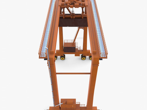 Rubber Tired Gantry Crane V2 3D 模型