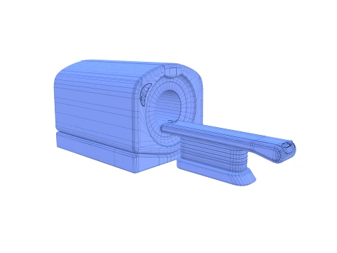 MRI scanner V3 3D Model