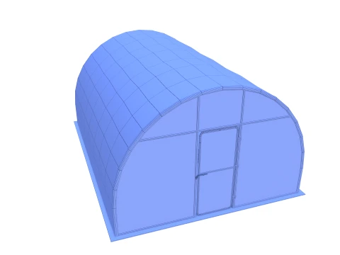 Garden greenhouse V2 3D Model