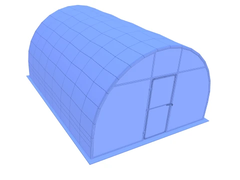 Garden greenhouse V2 3D Model