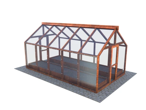 Garden greenhouse V4 3D Model