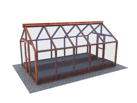 Garden greenhouse V4 3D Model