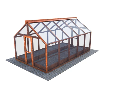 Garden greenhouse V4 3D Model