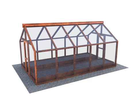 Garden greenhouse V4 3D Model
