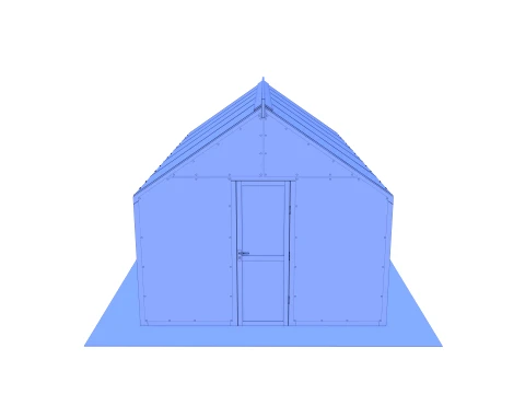 Garden greenhouse V4 3D Model