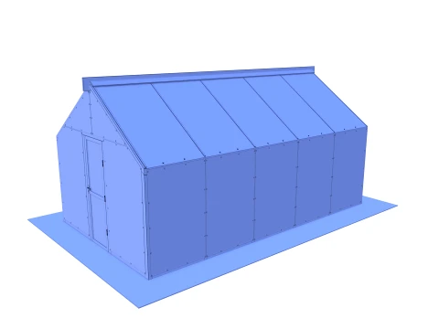 Garden greenhouse V4 3D Model
