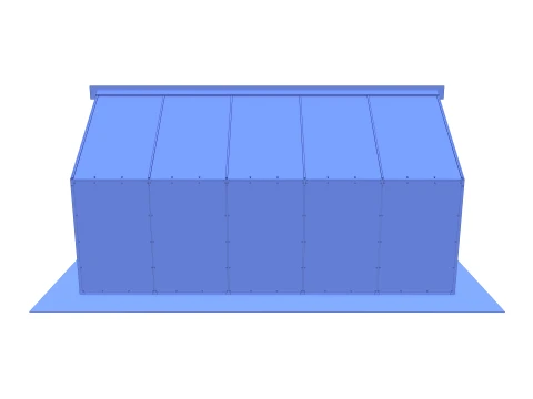 Garden greenhouse V4 3D Model