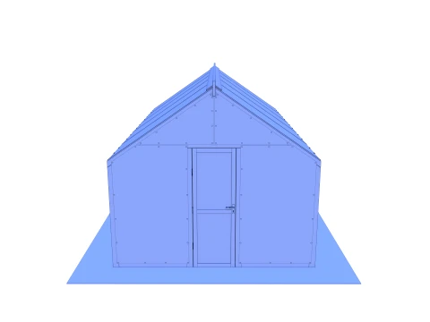 Garden greenhouse V4 3D Model