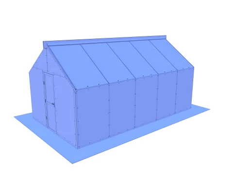 Garden greenhouse V4 3D Model