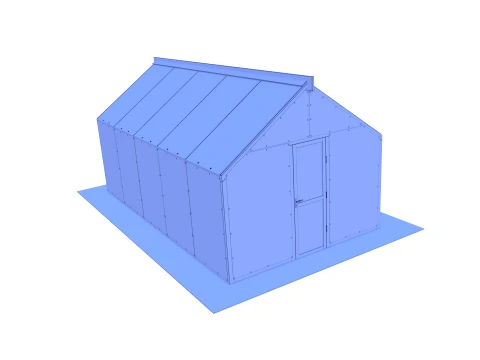Garden greenhouse V4 3D Model