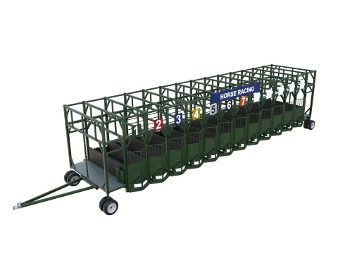 Horse Racing - Starting Gates V1 3D Model