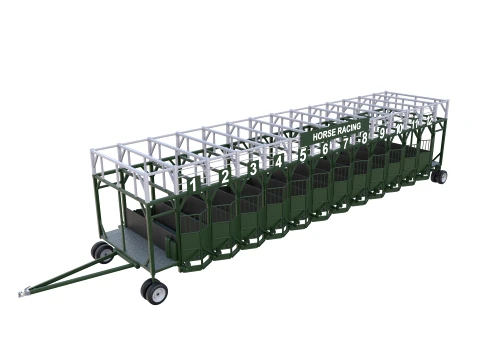 Horse Racing - Starting Gates V2 3D Model